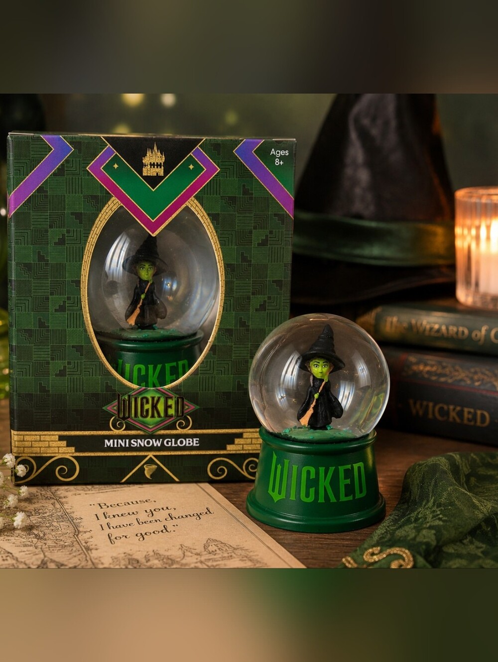 Wicked Elphaba Mini Snow Globe Collectible Decor